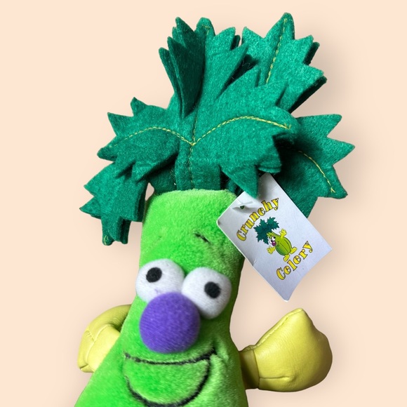 Vtg Toy Box Creations Vegetable Friends Lot Of 3 Broccoli, Corn, Celery Plush - Picture 10 of 13